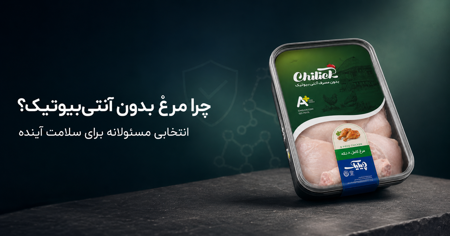 مرغ بدون آنتی بیوتیک چیلیک